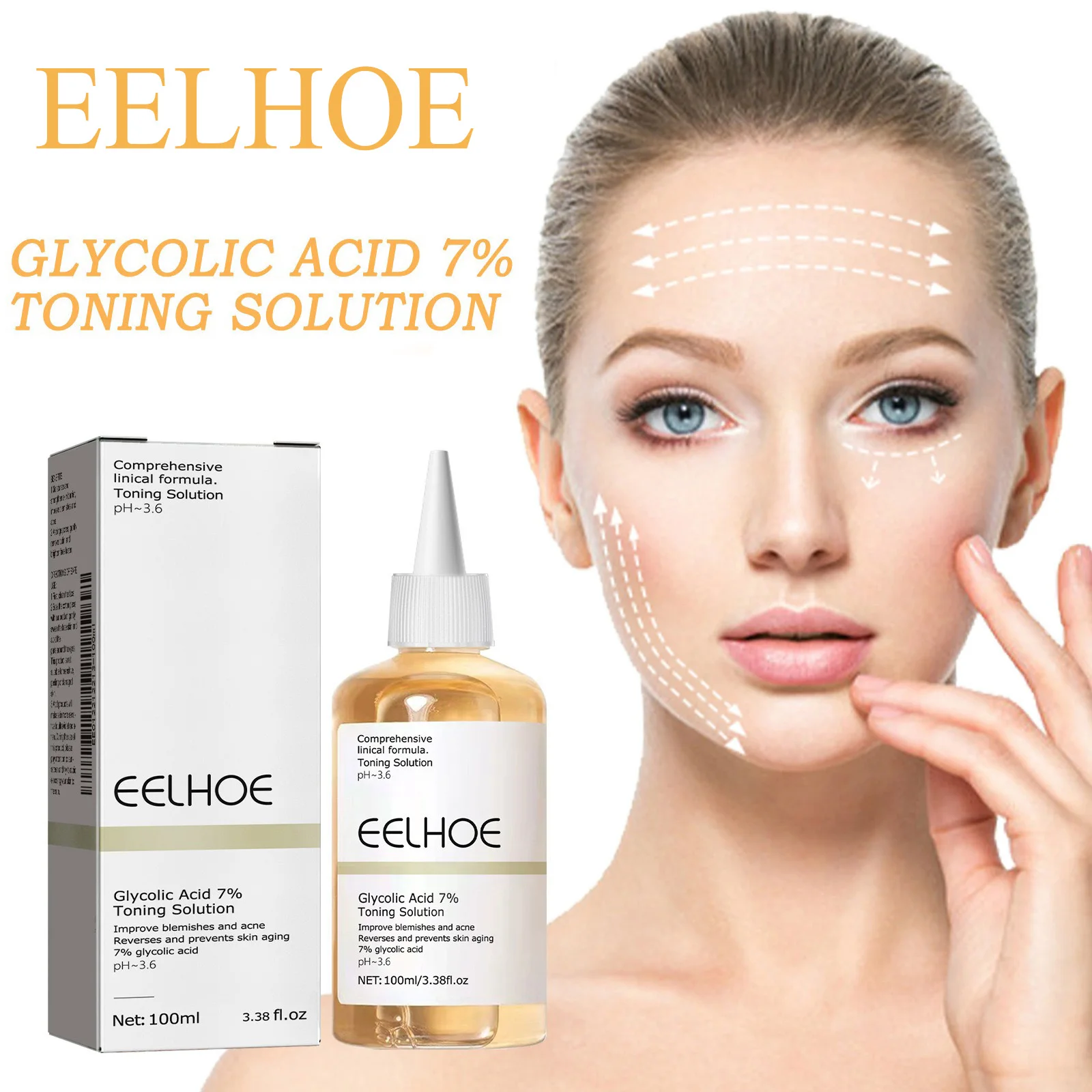 Glowing Facial Skin Care Glycolic Acid Toner